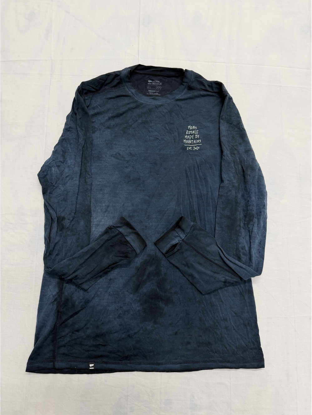 Mons Royale MerinoFlex 200 Long Sleeve Shirt XL Black